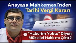 Anayasa Mahkemesi'nden Tarihi Vergi Kararı: E-Tebligat Yetkisi İptal E