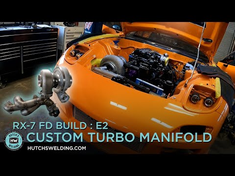 Mazda RX-7 FD episode 2 - 20b 3 Rotor Custom Equal Length Turbo Manifold - Hutch's Welding