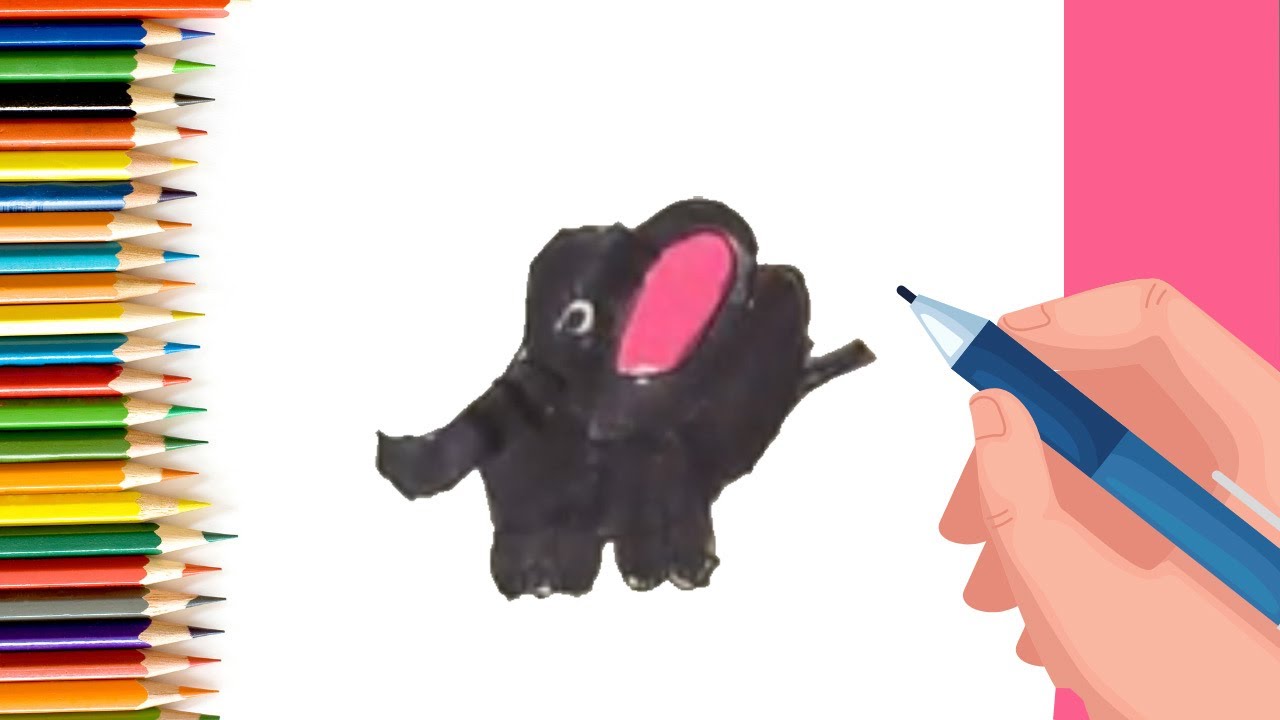 How to draw an Elephant for Kids