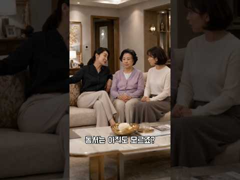 시어머니 집으로 손주 유학 보내려던 큰며느리 #시니어드라마 #시니어쇼츠 #시니어