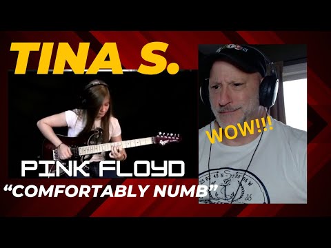 Tina S. "Comfortably Numb" - Pink Floyd Guitar Cover | Music Reaction Video.