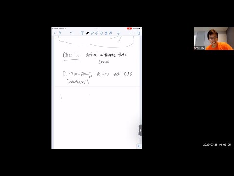 Tony Feng - 1/3 Derived Aspects of the Langlands Program