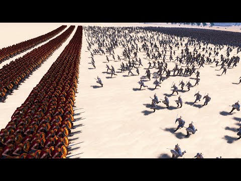 Three Line of Spartans Vs 25,000 Persians Ultimate Epic Battle Simulator UEBS