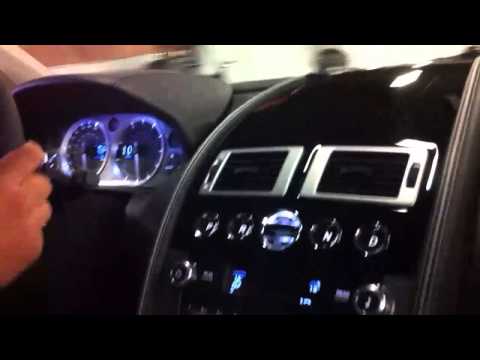 Aston Martin Virage - onboard startup and driving