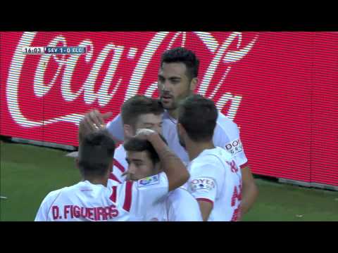 Goal of Iborra (1-0) Sevilla FC - Elche CF - HD