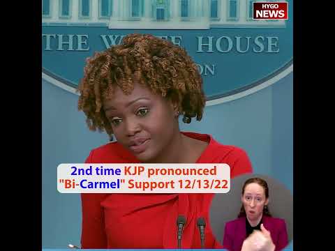 KJP Says 'Bi-Carmel' Three Times While Discussing the Respect for Marriage Act
