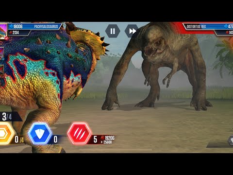 Pachygalosaurus vs d Rex jurassic world the game #jurassicworldthegame #jurassicworldalive #dinosaur