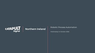 Robotic Process Automation Webinar - 14 October 2020