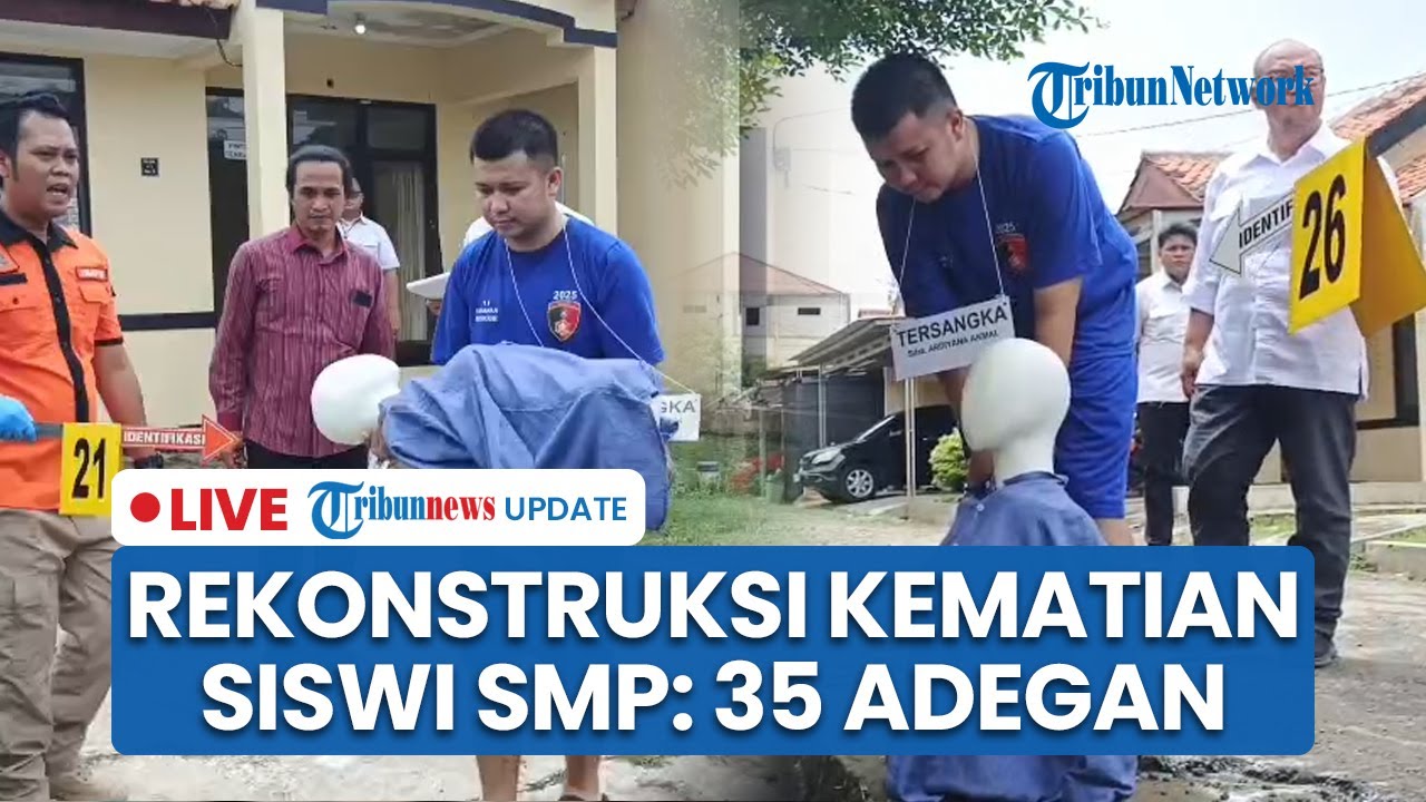 LIVE: Rekonstruksi Pembunuhan Siswi SMP Purwakarta: 35 Adegan Diperagakan, Jasad Disimpan 8 Jam
