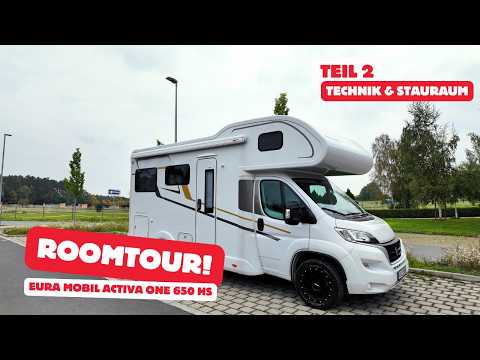 Storage miracle in the raised floor & technology! Room tour part 2 - Eura Mobil Activa One 650 HS