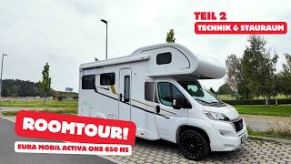 Stauraumwunder im Doppelboden & Technik! Roomtour Teil 2 - Eura Mobil Activa One 650 HS