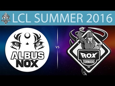 [LoL LCL] ANX vs ROX Game 1 | LCL Summer 2016 (13.08.2016) - Albus NoX Luna vs Tornado RoX