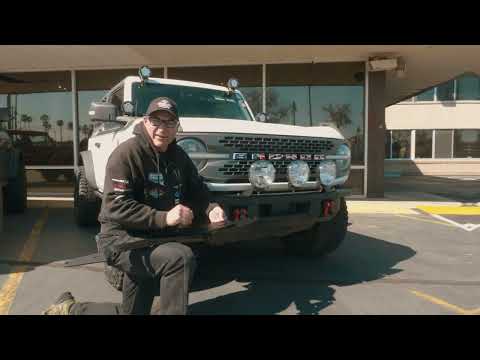 Stealth Mod Bumper Quad LED Lights w/Wire Harness, 21-25 Ford Bronco