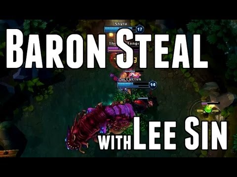 High Elo Lee Sin Baron steal and escape?