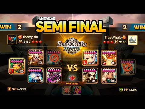 TRUEWHALE vs THOMPSIN | SEMI FINAL | SWC2022 AMERICAS Preliminary (BO5) - Summoners War