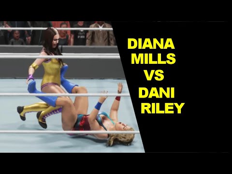 WWE 2K19 Diana Mills vs Dani Riley - Knockout Match