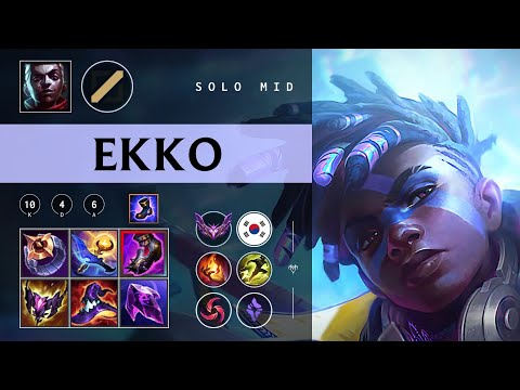 Ekko Mid vs Galio - KR Master Patch 26.01