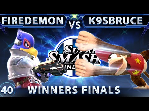 SSS 40 - Firedemon (Falco) Vs. K9sbruce (Diddy) SSB4 Winners Finals - Smash Wii U - Sm4sh 4