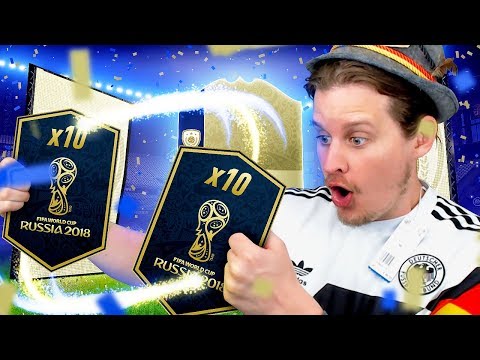 ICON MARADONA AND R9 RONALDO?! 10X GUARANTEED WORLD CUP ICON PACKS! FIFA 18 ULTIMATE TEAM