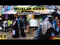 Local 4K Bangalore Scenes Historic Muslim Neighborhood In Shivaji Nagar In Hindi India