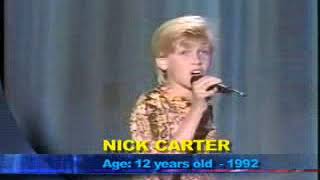 Nick Carter singing Breaking Up Is Hard To Do 1992