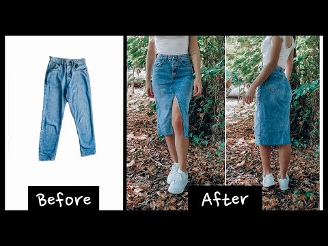De Jeans a Falda Midi Vaquera