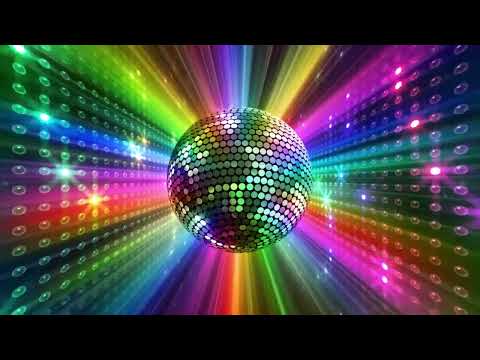4K Colorful Big Disco Ball 1 hour of relaxation with the Best Disco music