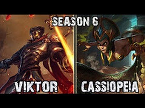 SKT T1 Faker Cassiopeia MID vs Viktor Patch 6.21 in NA