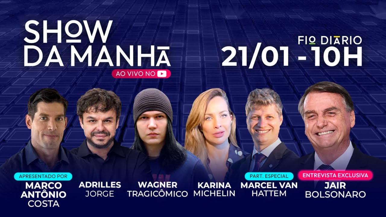 SHOW DA MANHÃ - JAIR BOLSONARO FALA SOBRE A VOLTA DE  TRUMP - EXCLUSIVO - 21/01/2025