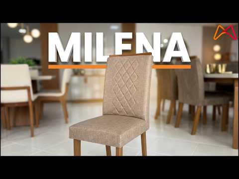 Video thumbnail of Conjunto Com 4 Cadeiras Para Sala de Jantar Melissa Rufato