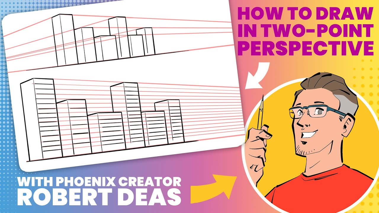 How to draw in two-point perspective