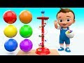 Baby Learning Colors For Children With Color Balls Slider Wooden ToySet 3D Kids Fun Play Educational