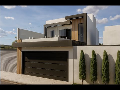 Projeto de Casa 6x25 Moderna com 3 Quartos, Suíte Master com Banheira, Área Gourmet e Piscina!