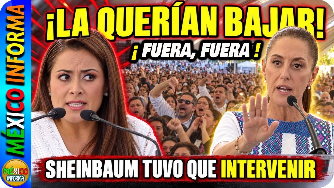 LA QUERÍAN BAJAR. NO LA DEJABAN NI HABLAR. MIRA LO QUE PASÓ EN AGUASCALIENTES CON ESTA GOBER PANISTA