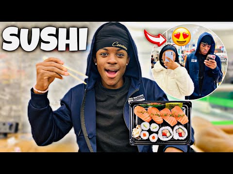 I Tried Sushi For The First Time With My NEW GIRLFRIEND