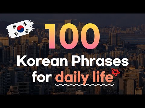 Must-Know 100 Korean Phrases for Daily Life🇰🇷 | Memorize Korean Vocabulary Fast [KOR/ENG]