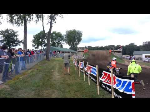 INSANE Redbud ATV Motocross Crash | 2013 ProAm Main Event | ATV FLIES OVER FENCE |