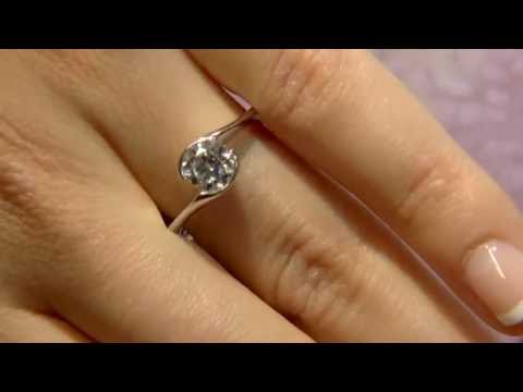 Twist Bezel Set Solitaire Engagement Ring SR1047