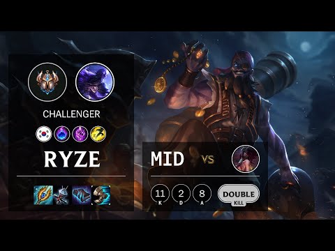Ryze Mid vs Akali - KR Challenger Patch 10.20