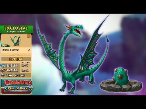 Fierce Piercer (New Exclusive Grapple Grounder) Max Level 134 | Dragons: Rise of Berk