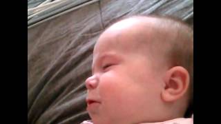 Baby crying while mom sings