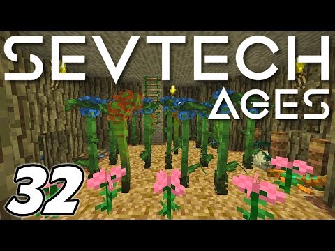 Minecraft - Building a FARM inside a GIANT TREE - Minecraft Sevtech: Ages Ep 32