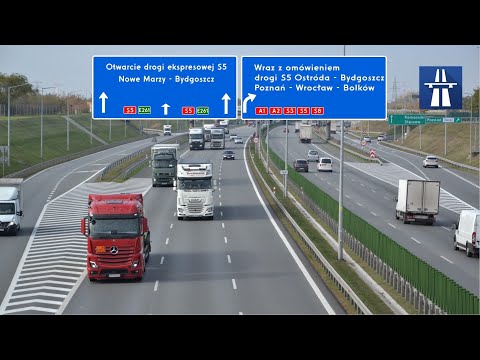 Opening of the S5 expressway from Nowe Marzy (at the junction with the A1 motorway) to Bydgoszcz
