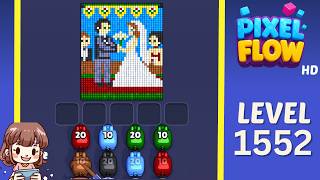 Pixel Flow Level 1552 Solution Walkthrough