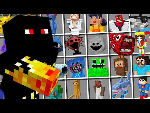 I MADE a ZOO with ALL THE FAMOUS MOBS in Minecraft!