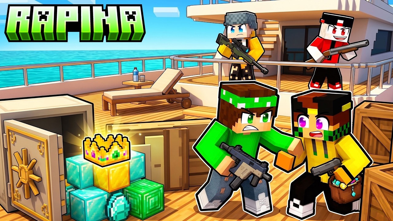 RAPINA 2vs2 YACHT DI LUSSO - MARCY NICO VS LOCO GIORGIO - MINECRAFT ITA