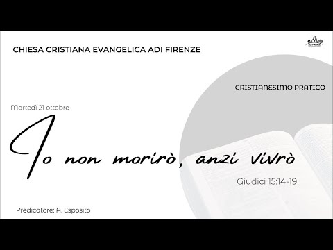 Io non morirò, anzi vivrò (Giudici 15:14-19)