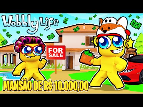 Finalmente Comprei a Mansão de 10.000,00 Reais🤑Wobbly Life #18