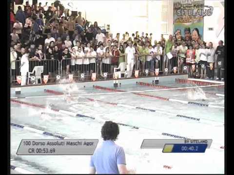 Eliminatorie 4 dei 100 Dorso  Assoluti Maschi Agonisti - 16 Memorial Chiara Giavi