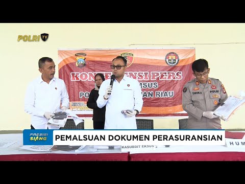 DITRESKRIMSUS POLDA KEPRI UNGKAP KASUS PEMALSUAN DOKUMEN PERASURANSIAN